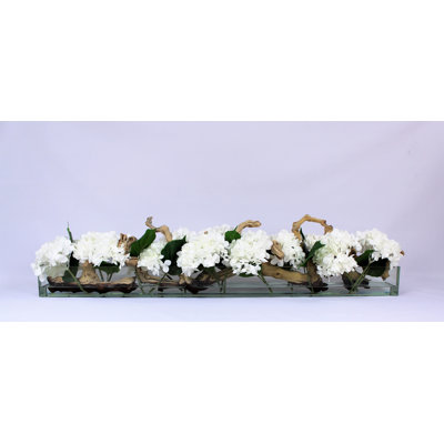 Casa Moderna Hydrangea Arrangement in Planter