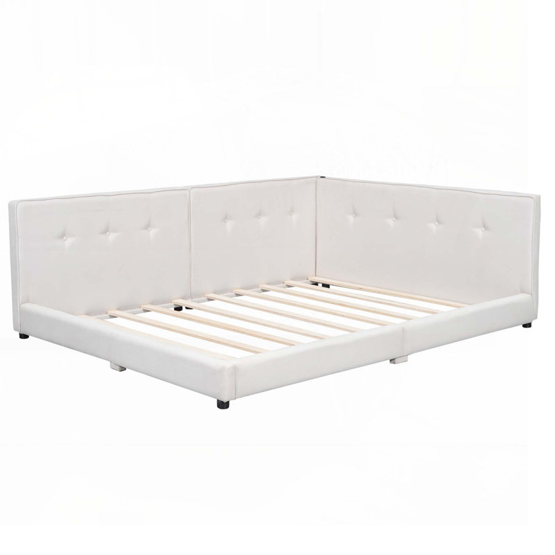Lit de jour Jerralyn, Grand lit, Beige