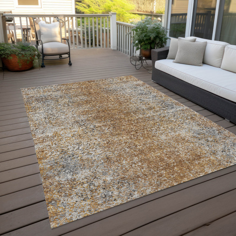 Tapis intérieur / extérieur Malchow avec envers antidérapant, Rectangulaire 3 pi x 5 pi