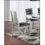 Ensemble de 2 chaises de salle à manger avec dossier en similicuir contemporain pour plus de confort et de style