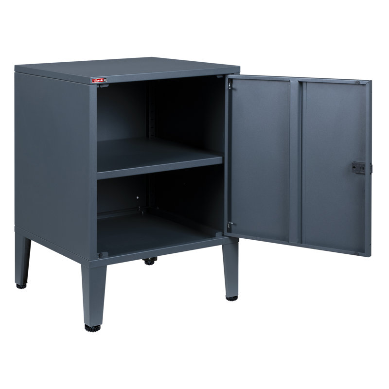 Armoire de rangement à 1 tablette, Gris anthracite