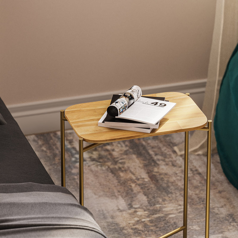 Glorias End Table, Gold