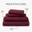 Ensemble de draps en bambou ultra doux - ensemble de 4 pièces - infroissable - feuilles de refroidissement avec poches profondes-612286695-612286665