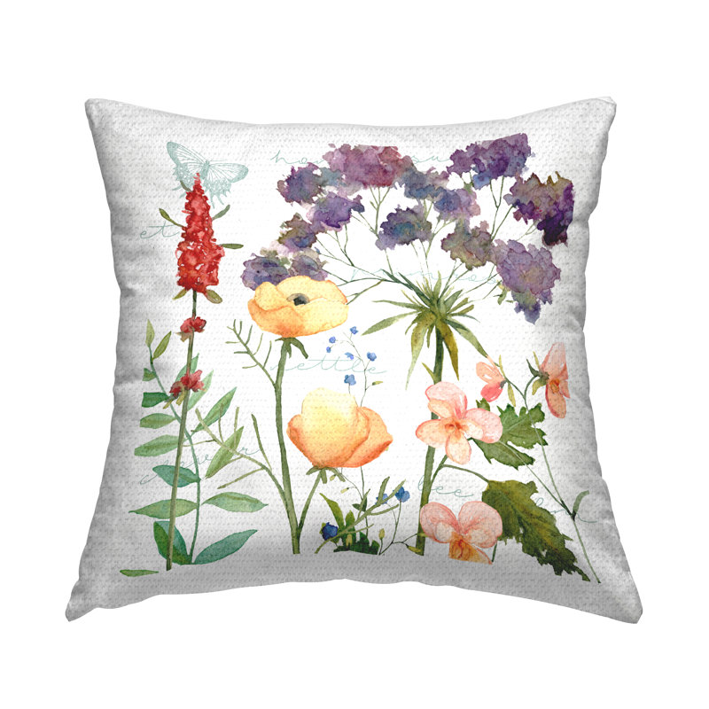Housse et insert de coussin décoratif carré en polyester pour l'intérieur et l'extérieur