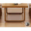 Ensemble de table rectangulaire en bois massif de style nordique-102403093