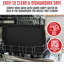 Doublure en plastique antiadhésive pour tablette et tiroir allant au lave-vaisselle, tapis de protection transparent sans BPA, doublure antidérapante imperméable coupée sur mesure pour armoires de cuisine, réfrigérateur et garde-manger
