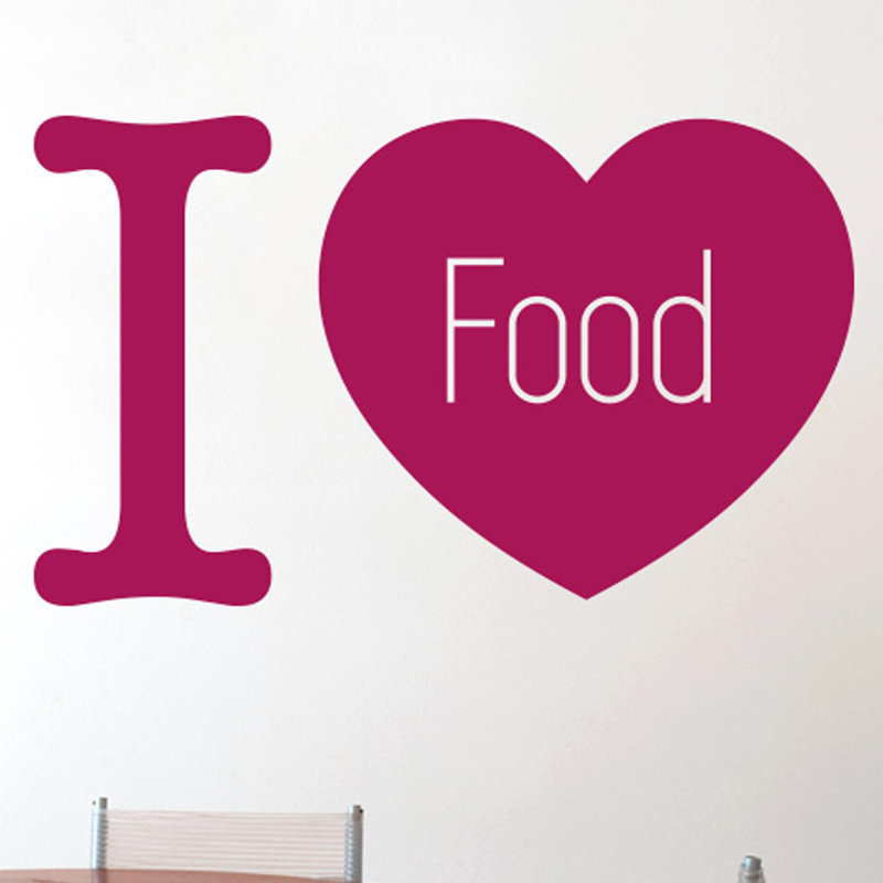Food & Beverage Wall Decal, Violet, Medium