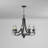 Earline 9 - Light Steel Dimmable Classic / Traditional Chandelier