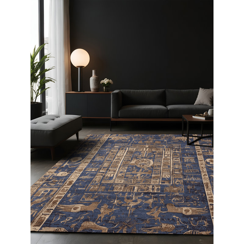 Tapis mauve soyeux et moelleux, Carré 7 pi