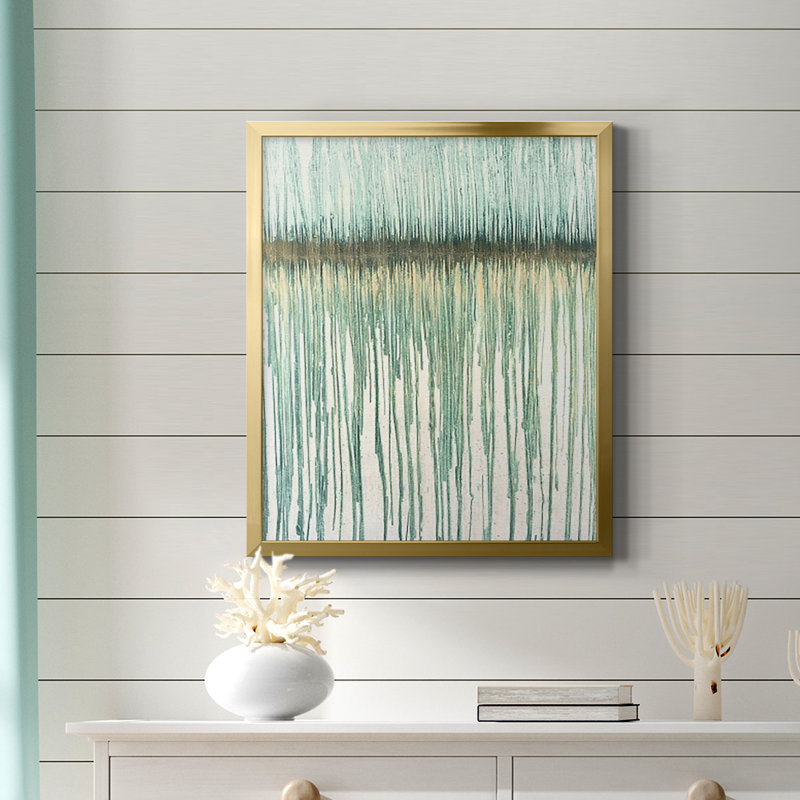 Toile embellie de qualité supérieure avec cadre encadré prêt à accrocher, H 24 po x l 20 po, Or