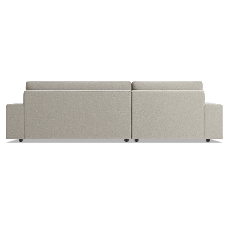 Esker Chaise Sectional, Kelso Blue Polyester, Left Hand Facing