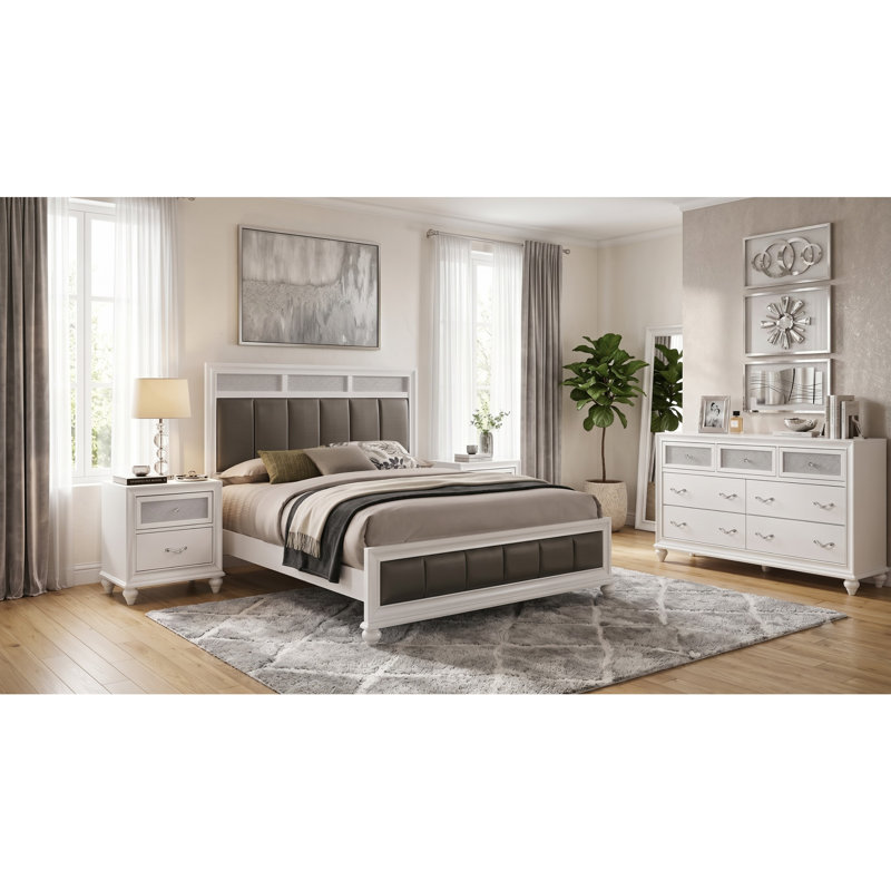 Brielle White Queen 4-Piece Bedroom Set