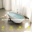 Baignoire de trempage autoportante en résine 61 po x 30 po