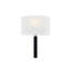 Textile - Applique murale 1 lumière en tissu lin blanc ADA Hamilton-100943145