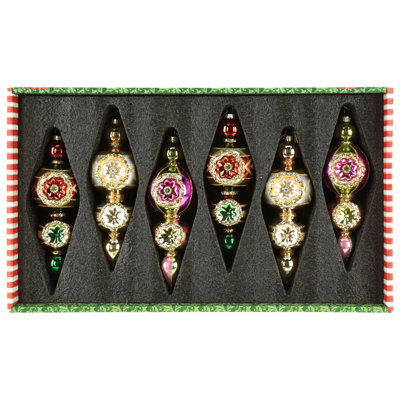 Triple Stack Drop Ornament, 9 Inches