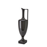 Quiet Curve Urn-Black-Sm