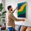 Flowing Horizons Minimalist - Wrapped Canvas-131761987-131761980