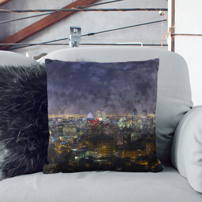 Square Cushion, 55cm H x 55cm W x 20cm D, Dark Blue