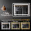 Miroir de salle de bain 84 po x 32 po à DEL sans cadre, miroir intelligent-1714606597