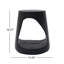 Table d'appoint Mgo Hollow, texture bois, noir-1059580032