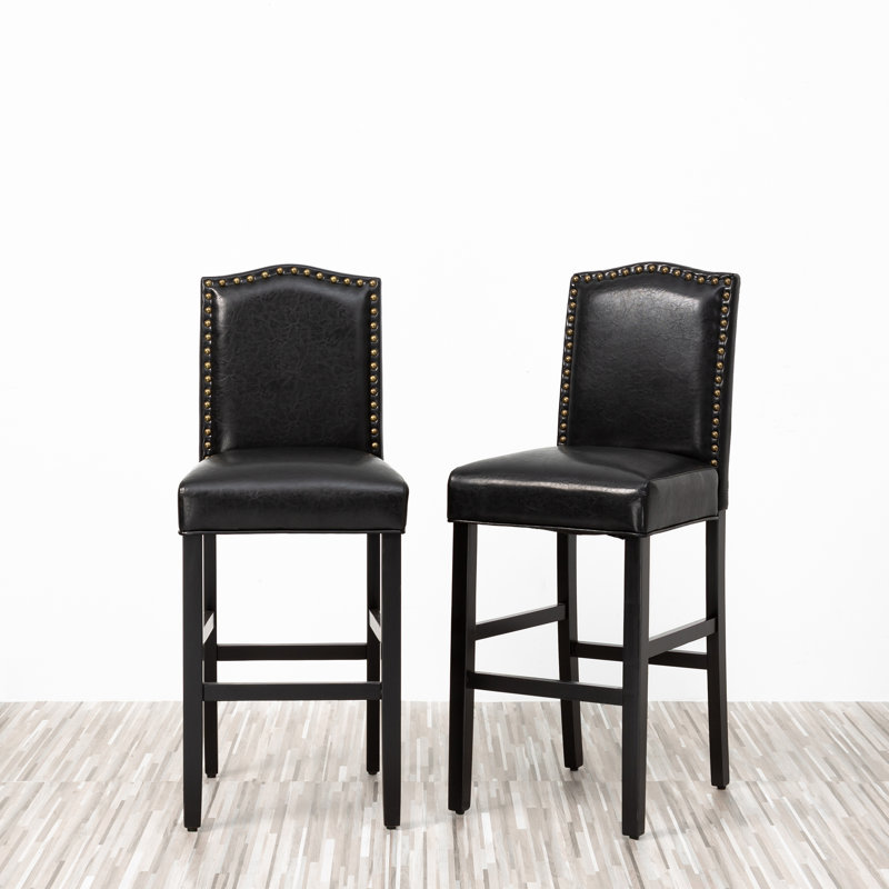 Aichele 28.75'' Bar Stool, Black