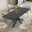 Table de salle à manger extensible de style campagnard (160 à 200 cm), table de cuisine pour 6 à 10 personnes idéale pour les petits espaces, blanche-2018340051-2018340054