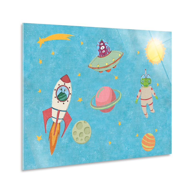 Space Characters by Giallobus - No Frame Print on Plastic / Acrylic, 65cm H x 95cm W