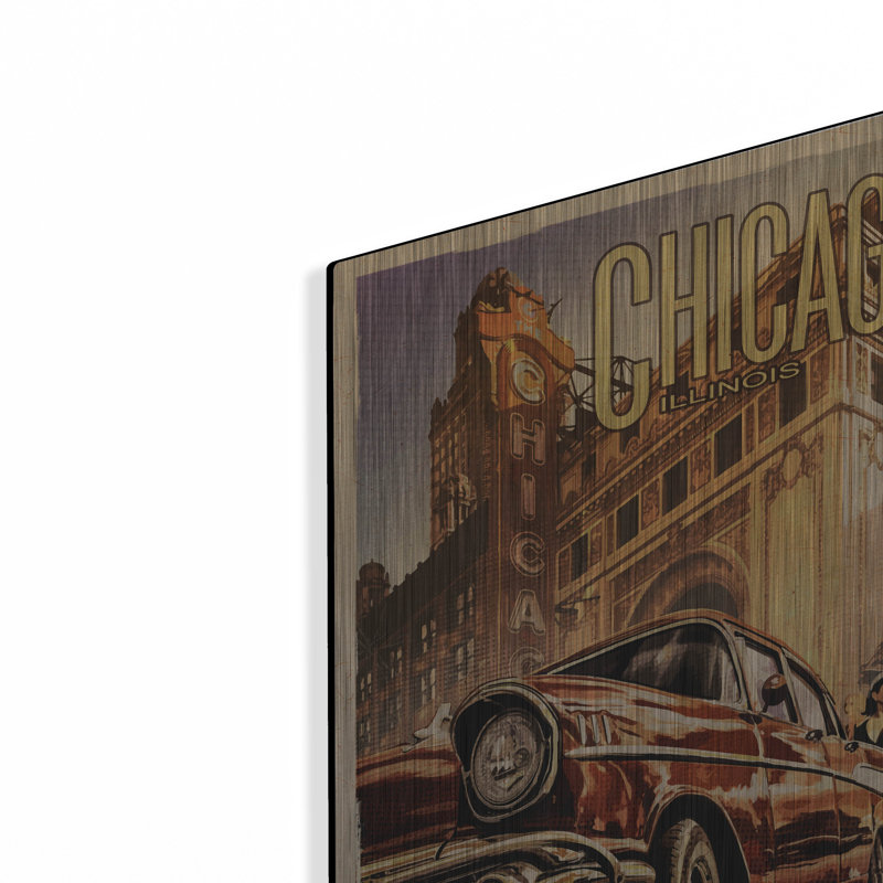 «Chicago Theatre» par Old Red Truck, H 16 po x l 12 po