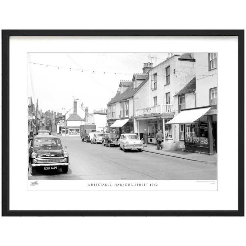 Whitstable, Harbour Street 1962 by Francis Frith - Single Picture Frame Print, 40cm H x 50cm W x 2.3cm D