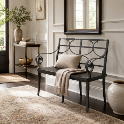 Banc de jardin en fer Adniel