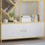Modern light luxury style metal bookcase-111475347-111475348