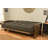 Stratford Queen 87" Wide Faux Leather Tufted Back Futon and Mattress-1006319753