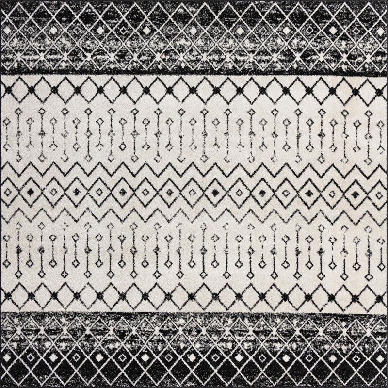 Abstract Indoor Rug, Square 10'
