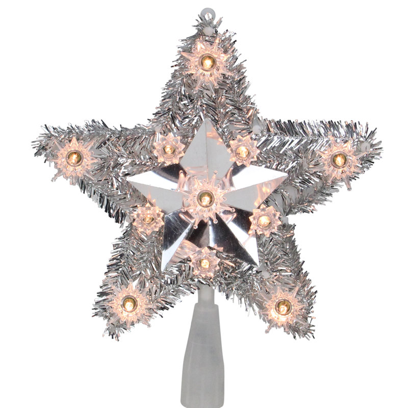 Décoration pour sommet de sapin de Noël 9 po, Rose