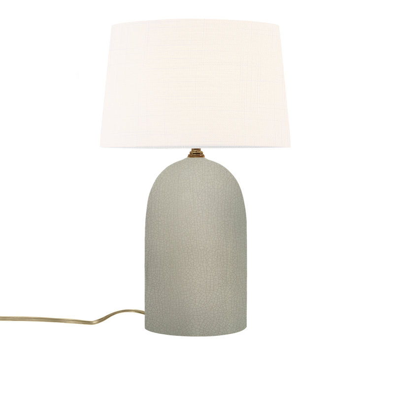 Luminance - lampe portative haute Kava - vert céladon craquelé - blanc, Craquelure vert céladon, Blanc