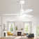 48 Inch Solid Wood Ceiling Fan With Dimmable Light 6 Speed Reversible Dc Motor