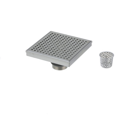 Square Shower Drain with Square Grate