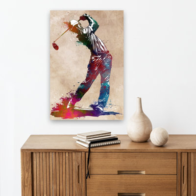 «Dynamic Golf Swing», art mural contemporain