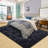 Ultra Soft Black Rugs For Bedroom 5X8 Feet, Fluffy Shag Area Rugs For Living Room, Large Comfy Furry Rug For Kids Baby Room Decor, Non Slip Nursery Rug Modern Indoor Fuzzy Floor Carpet