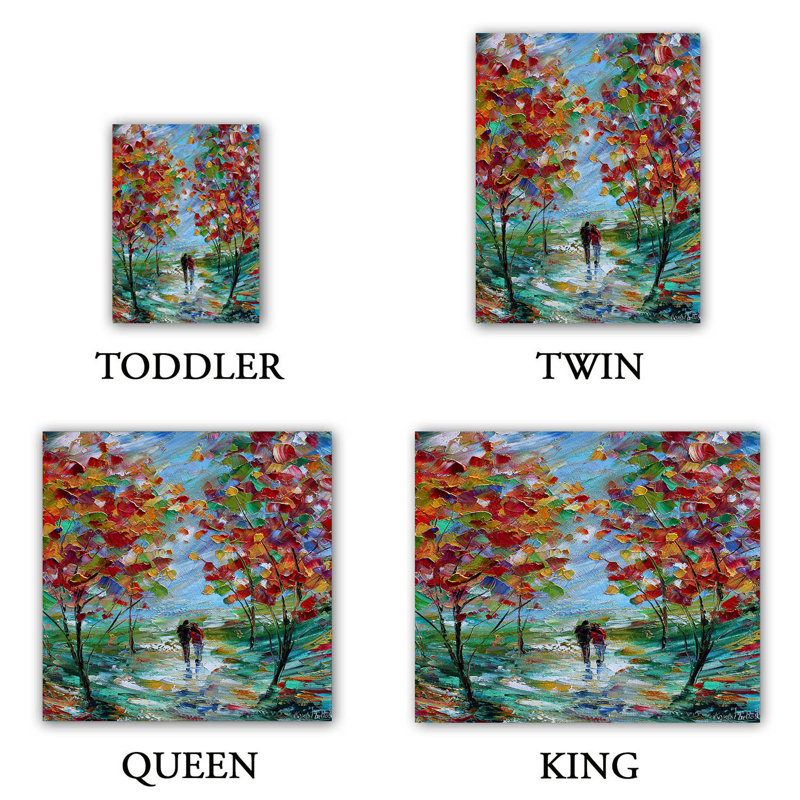 Ensemble de housse de couette en microfibre DiaNoche par Karen Tarlton - Colorful Romance
