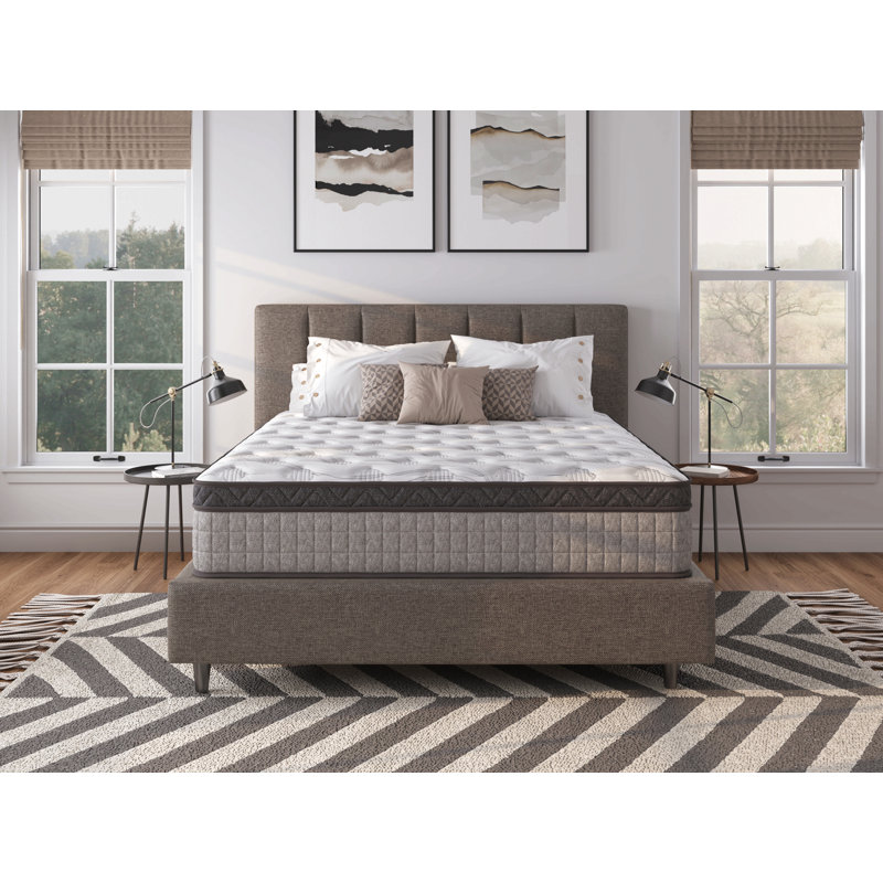 Matelas hybride en mousse viscoélastique gélifiée rafraîchissante, 12", Grand lit