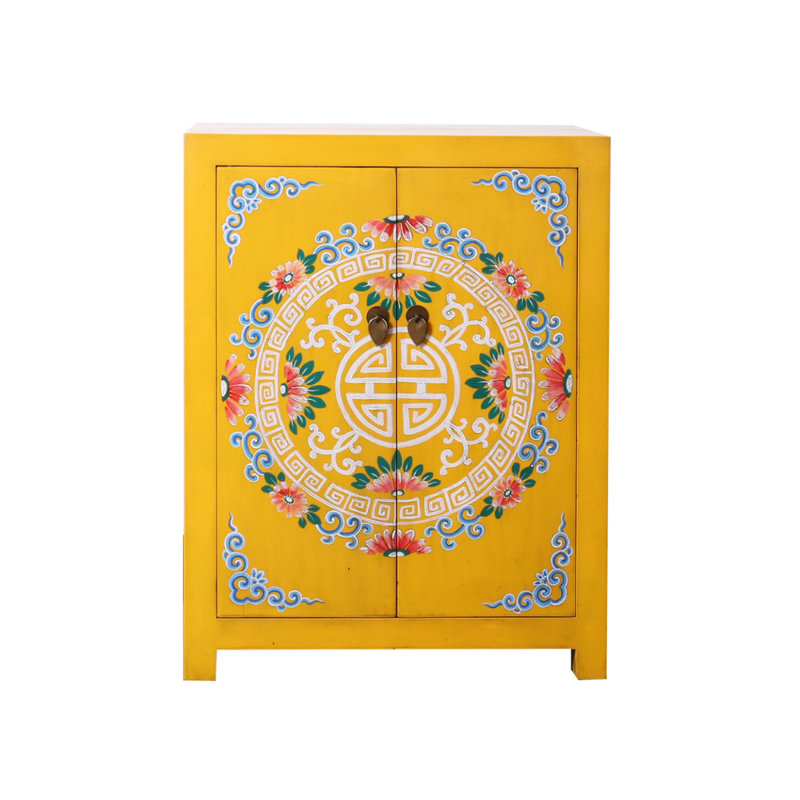 Armoire décorative moderne en bois massif