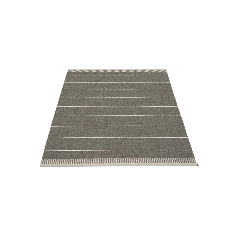 Belle Hand Loomed Striped Area Rug in Shadow