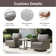 5 - Person Outdoor Seating Group with Fire Pit with Cushions