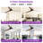 70" Modern Large Propeller LED Ceiling Fan With Light And Remote Control, Double-Sided Blades, 8-Speed Reversible DC Motor