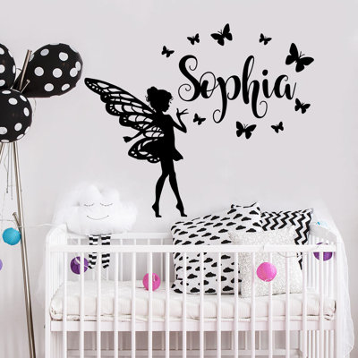 Décalcomanie murale chambre de bébé papillon