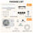  24000 BTU Mini Split AC/Heating System, 4 in 1Mini Split AC, 21 SEER, up to 1650 Sq.Ft