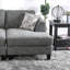 Anterious large modulaire chenille 122 po avec repose-pieds