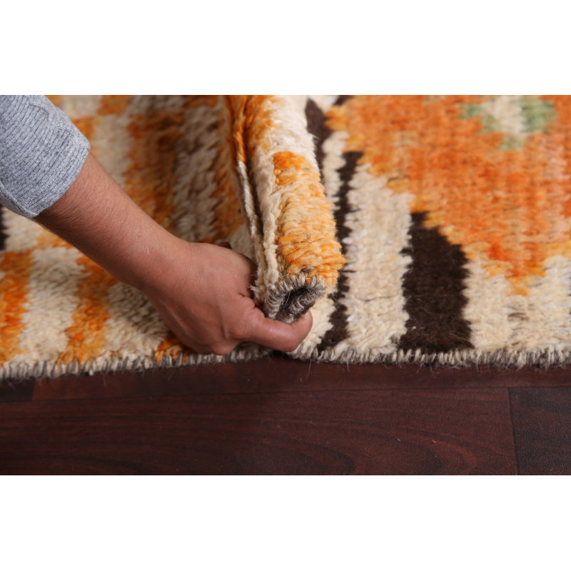 Tapis de couloir tribal marocain noué à la main 3 x 13