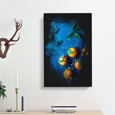 Fresh Oranges - Wrapped Canvas Painting